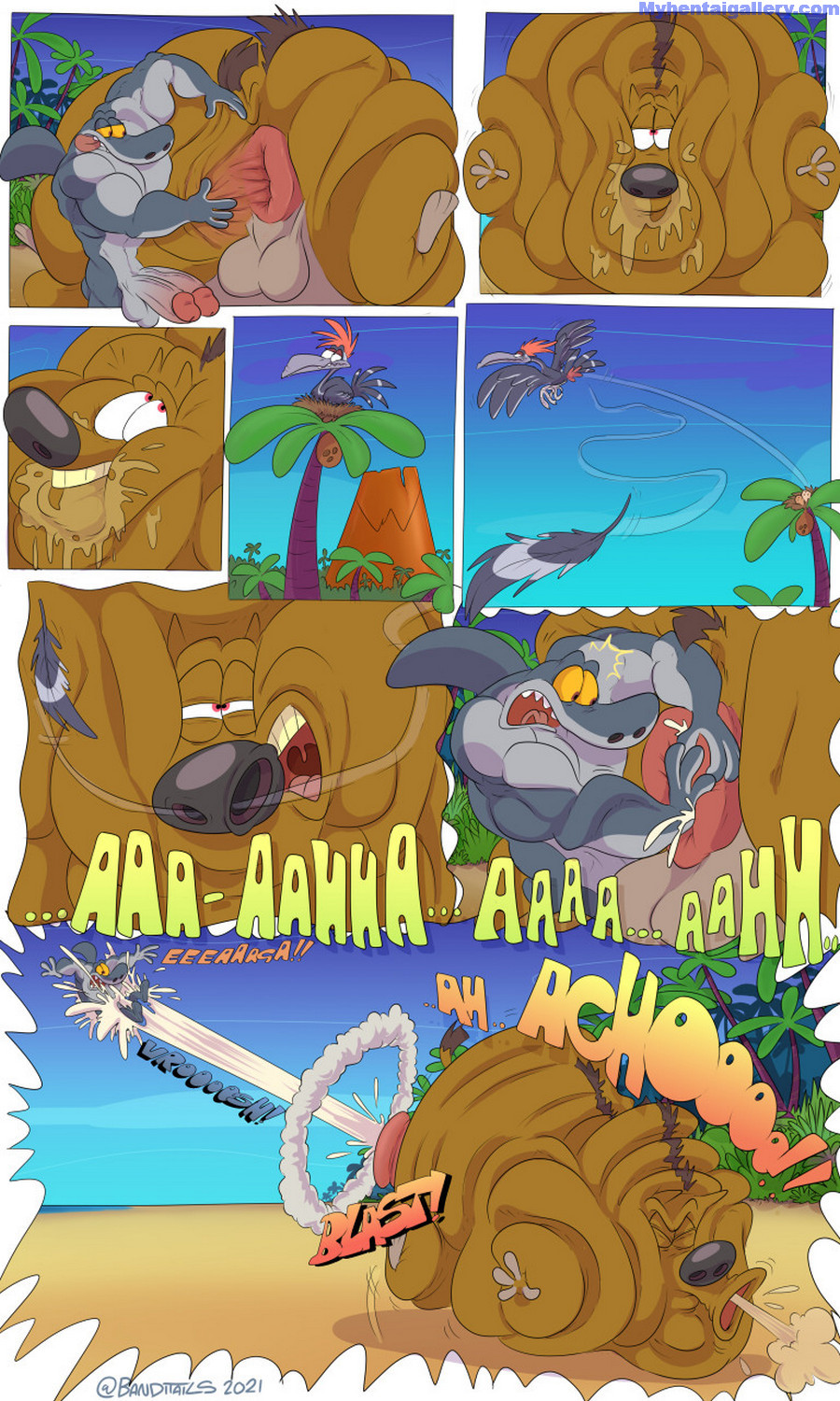 Zig & Sharko Porn Comic - Page 007