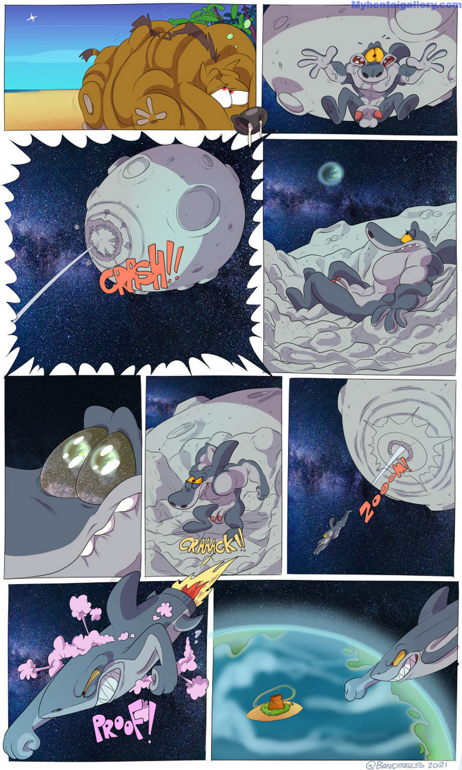 Zig & Sharko Porn Comic - Page 008