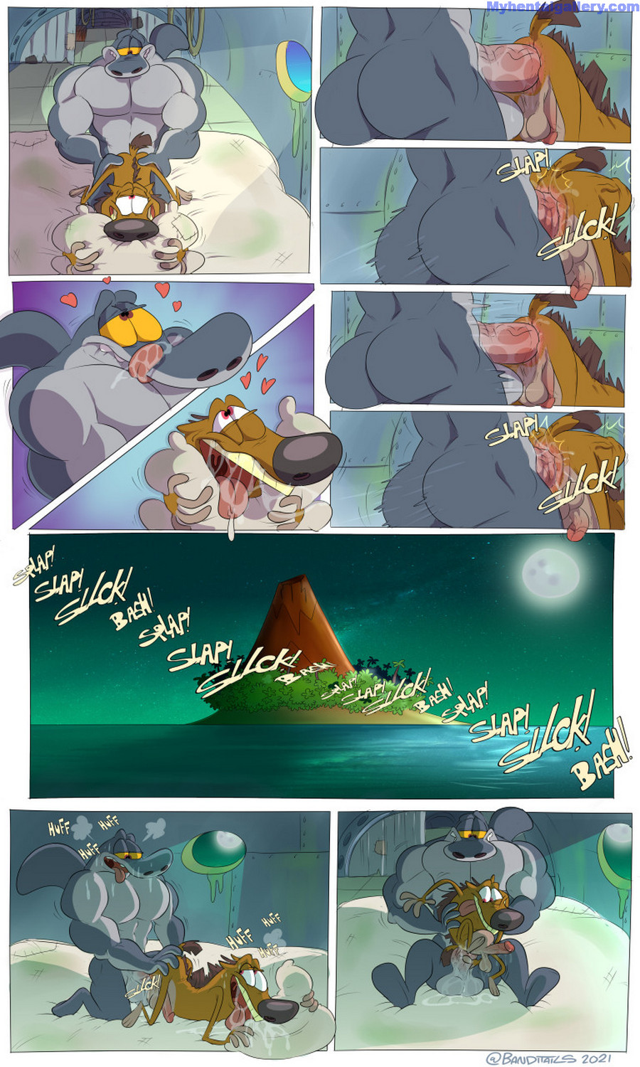 Zig & Sharko Porn Comic - Page 016