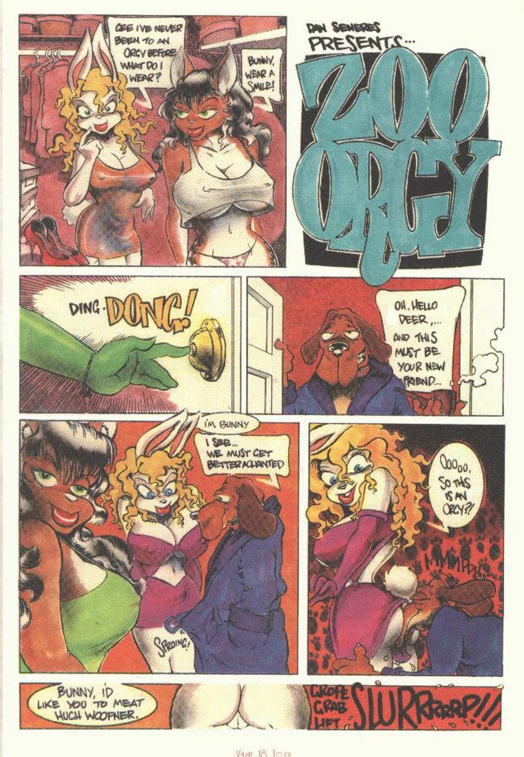 Zoo Orgy Porn Comic - Page 001